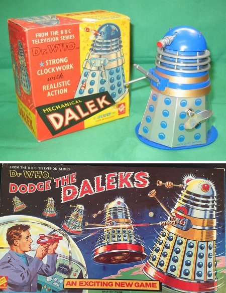 Clockwork Dalek and Dodge the Daleks game