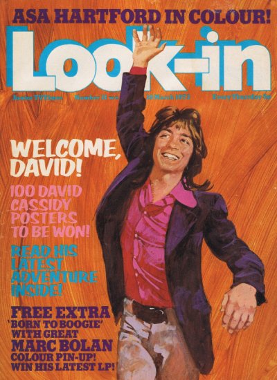 David Cassidy on the cover of Look-in